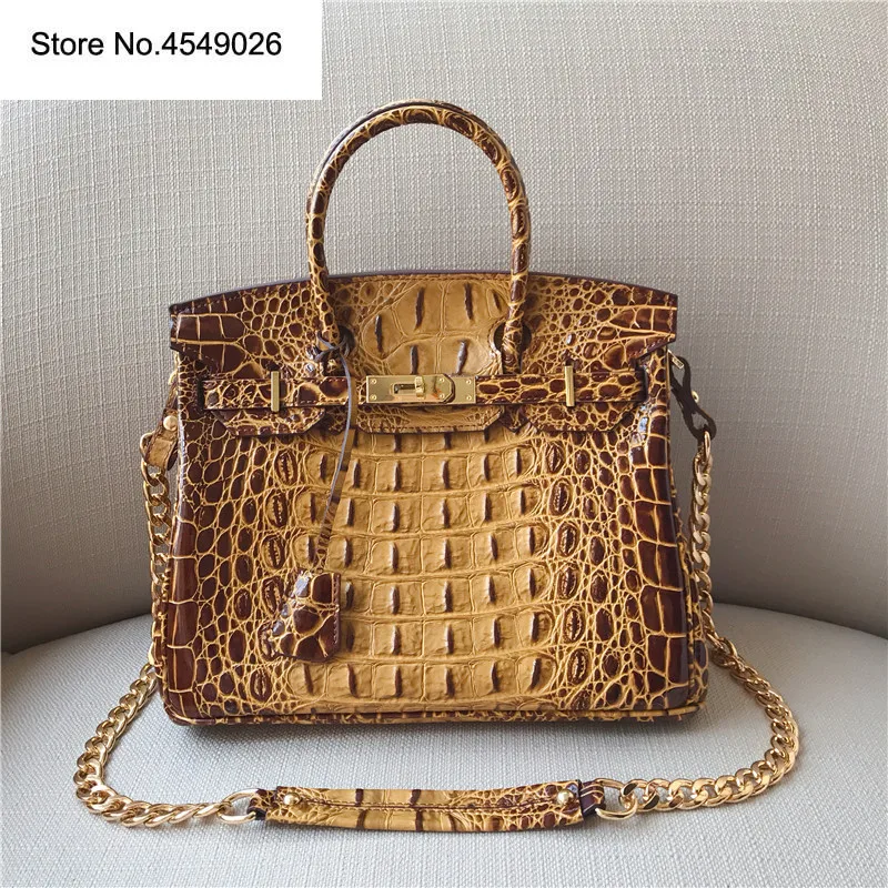 

Luxury Handbags Women Bags Designer Alligator Genuine Leather Women Purses and Handbags Shoulder Bag High Quality Tote Bag