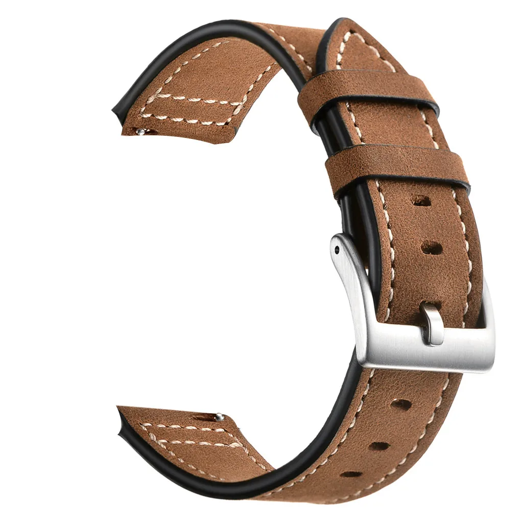 

Luxury Leather Watch Accessories Watchbands For Garmin vivomove HR Bracelet Strap Wrist Strap Simple Business Buckle High-end