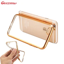 

New Electroplate Phone Case for iPhoneX 7 8 7Plus 8Plus Luxury TPU Silicone Soft Back Cover Case for iPhone5 5S SE 6 6S Cases