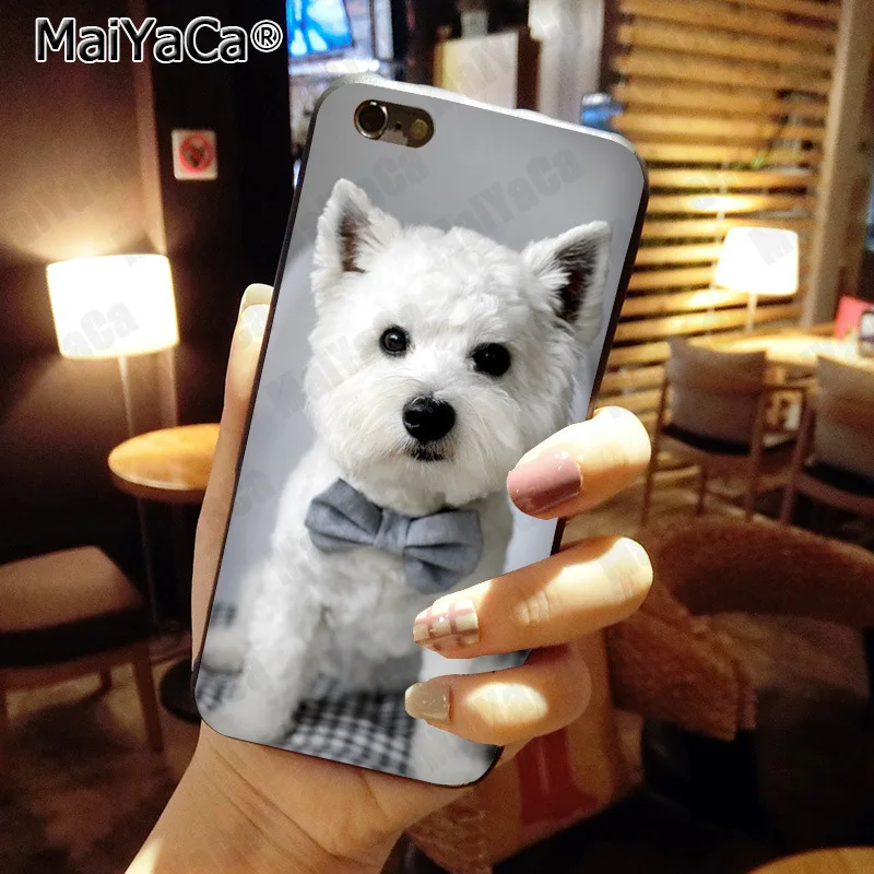 MaiYaCa Westie терьер собака щенок Хайленд терьер Модный чехол для телефона для Apple iphone 11 pro 8 7 66S Plus X 5S SE XS XR XS MAX - Цвет: 4