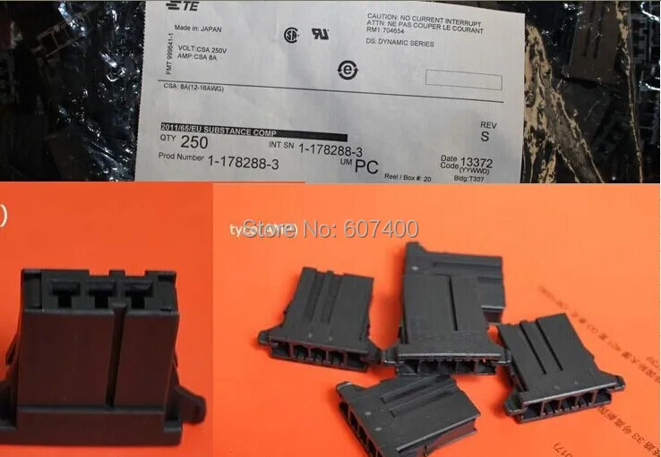 1 178288 3 CONN RECEPT 3.81 3POS KEY X TYCO TE housings