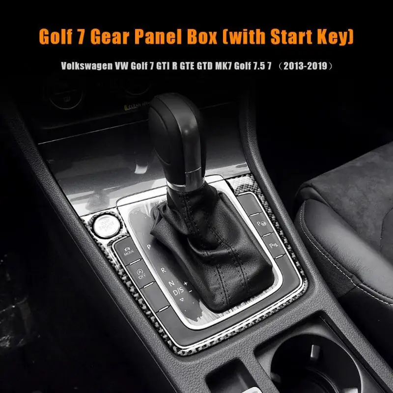 Carbon Fiber Gear Shift Panel Frame Cover Trim Sticker for Golf 7 GTI R GTE GTD MK7 Golf 7.5 7 13-19 Auto Interior Accessories Carbon Fiber Gear Shift Panel Frame Cover Trim Sticker for Golf 7 GTI R GTE GTD MK7 Golf 7.5 7 13-19 Auto Interior Accessories