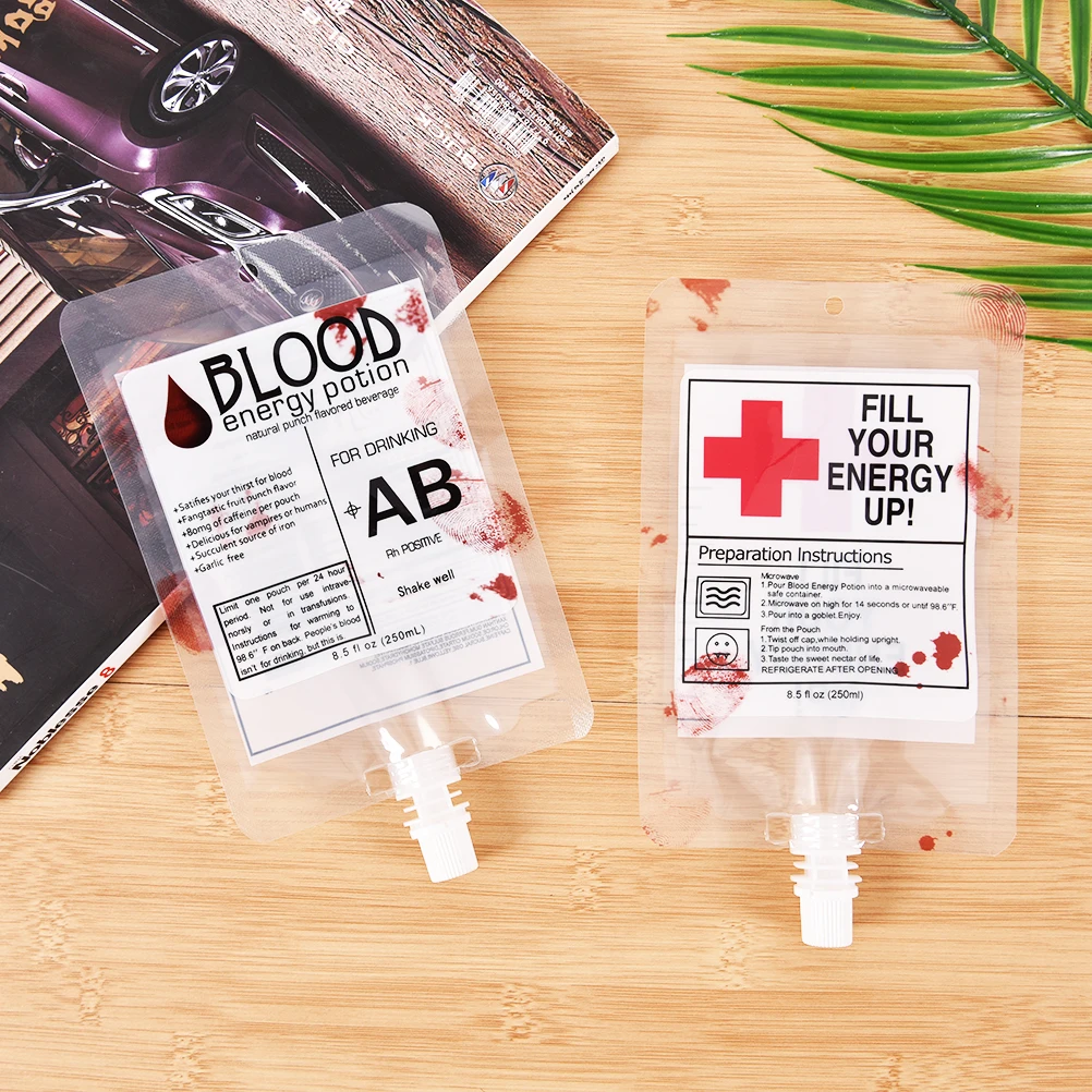 The Vampire Diaries Cosplay Blood Bag Props Halloween Decoration