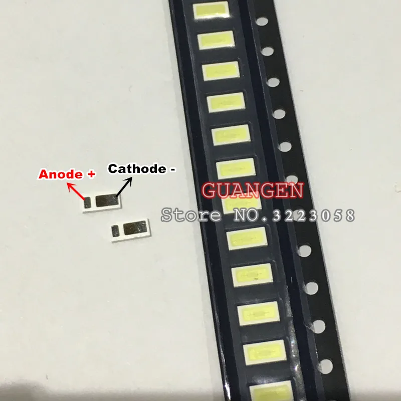 

150pcs AOT LED Backlight 0.5W 3V 4020 48LM Cool white LCD Backlight for TV TV Application 4020C-W3C4
