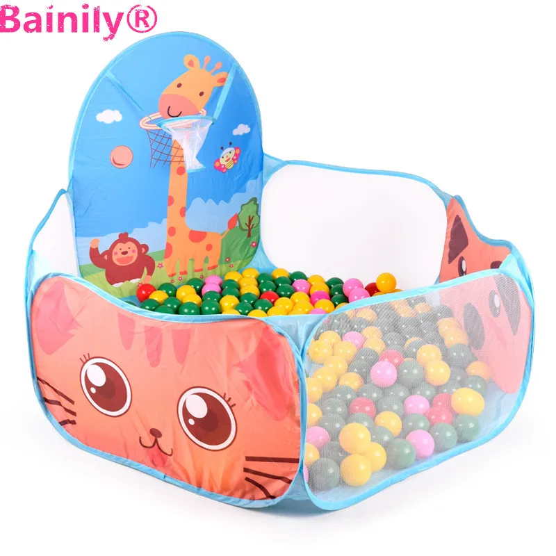 

[Bainily]Foldable Kids Ocean Ball Pools Kids Play Tent Indoor Outdoor toy For Children Gift House Play Hut Pool Play Tent