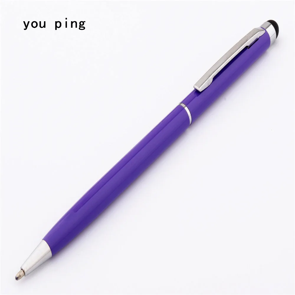 Высококачественная разноцветная тонкая школьная шариковая ручка 0,5 мм для студентов - Цвет: Фиолетовый