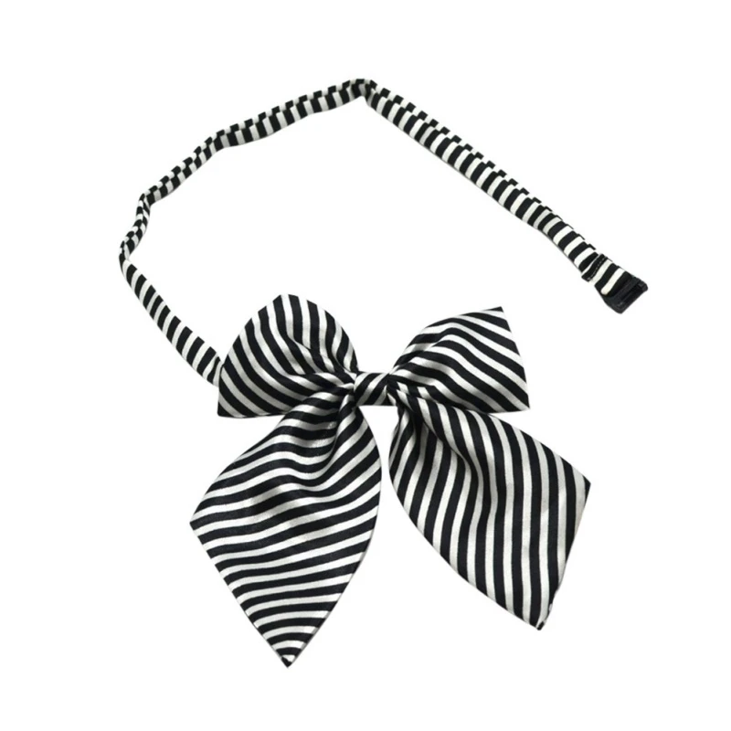 

Baby Girls Casual Fashion Children's Uniform Stripe Bow Tie Girls Butterfly Bowtie Clothing Accessories