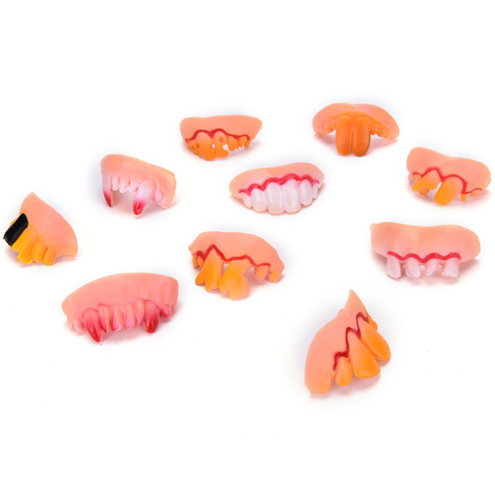 Halloween Funny False Teeth Gags Practical Jokes April Fool Prank Freak