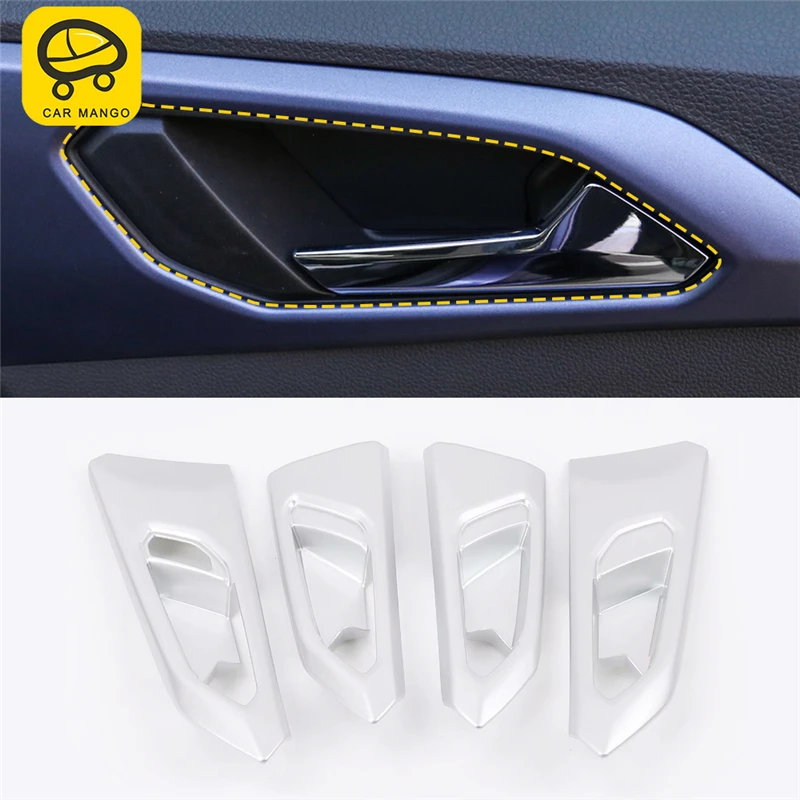 

CAR MANGO Car Styling Inner Door Bowl Door Wrist Cover Trim Frame Sticker Interior Accessories for Volkswagen T-CROSS 2019