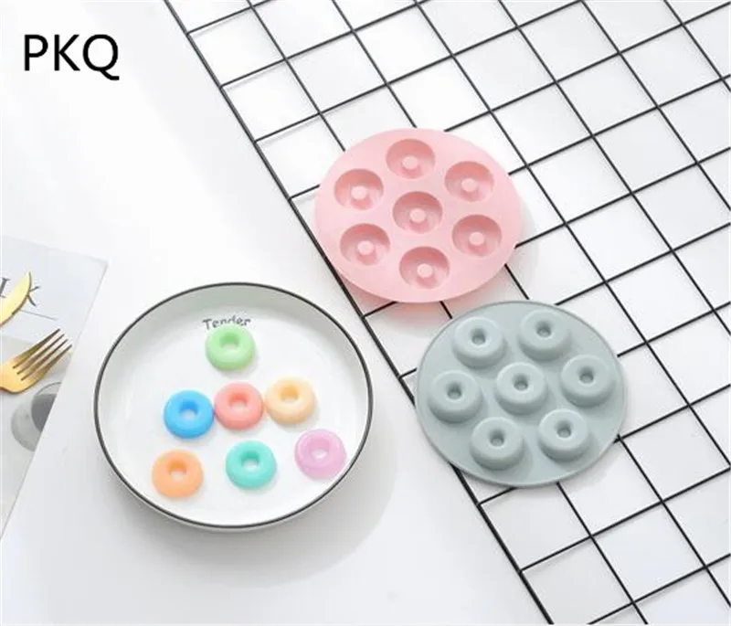 

Silicone Donut Doughnut Mold Baking Chocolate Candy Soap Silicone Mould Baking Accessories Cake Decorating Tools
