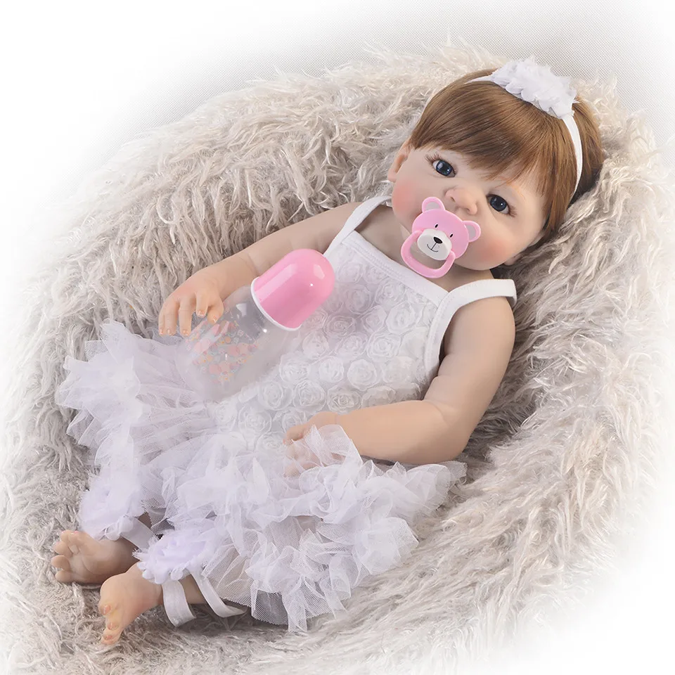 Цена Полное тело виниловых Reborn Baby Doll 23 \
