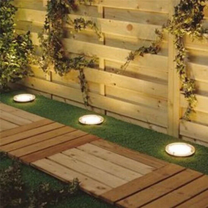 3 Leds Solar Powered Waterproof Buried Underground Light Landscape