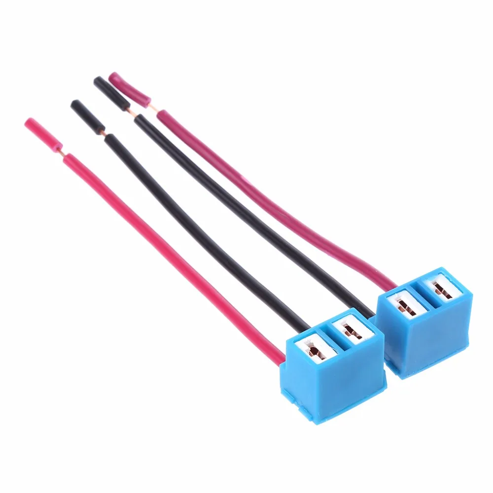 2Pcs/Lot H7 Connector Female Ceramic Sockets Auto Car Bulb Connectors ...