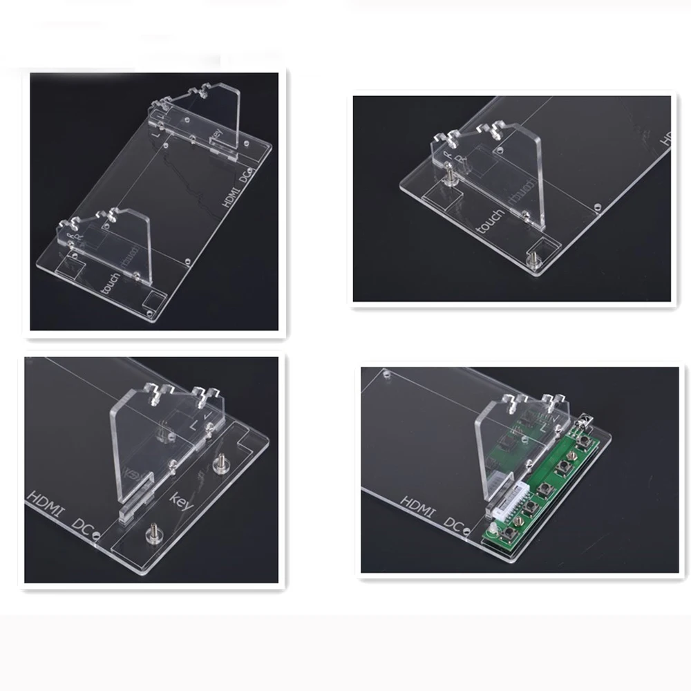 7 дюймов для Raspberry Pi 1024*600 3B+ 3B TFT ЖК-дисплей монитор драйвер платы модуль HDMI VGA 2AV с акриловым кронштейном