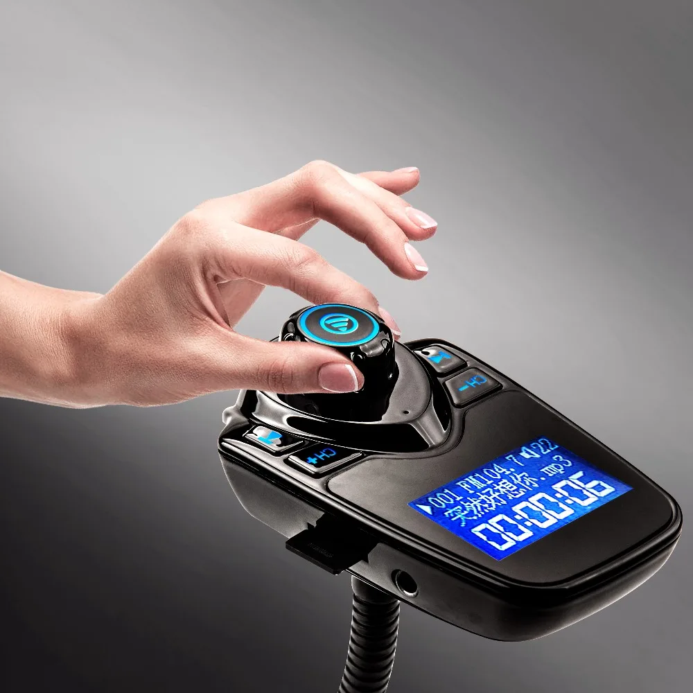 Автомобильный fm-передатчик MP3 Bluetooth плеер громкой связи комплект ЖК-дисплей USB зарядное устройство Поддержка TF карты iPhone samsung Android телефон