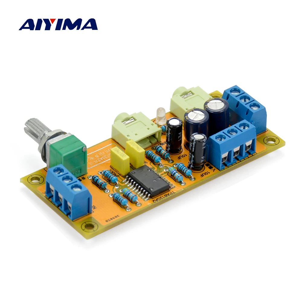 Aiyima TPA6120 Headphone Amplifier Board Amplificador TPA6120A2 Mini Double Channel Headphone Amplifier Diy