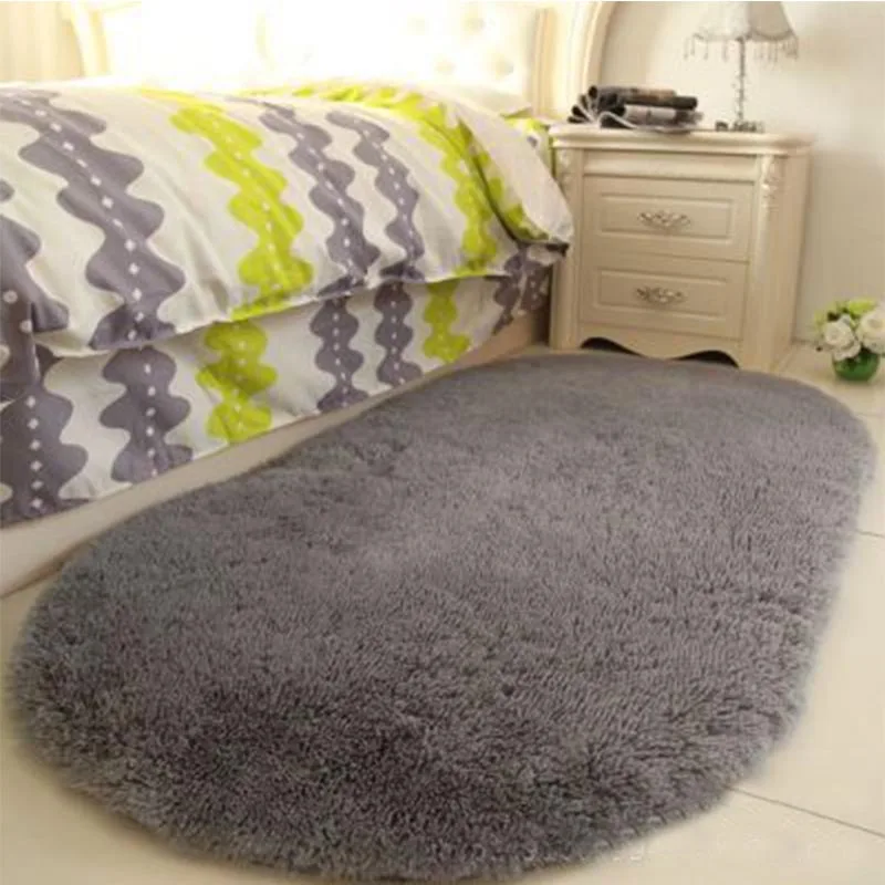 

Irregular Fluffy Soft Carpet Round Rug Bedroom Computer Chair Round Mat Kids Play Tent Floor Mat Coffee Table Shaggy Rugs