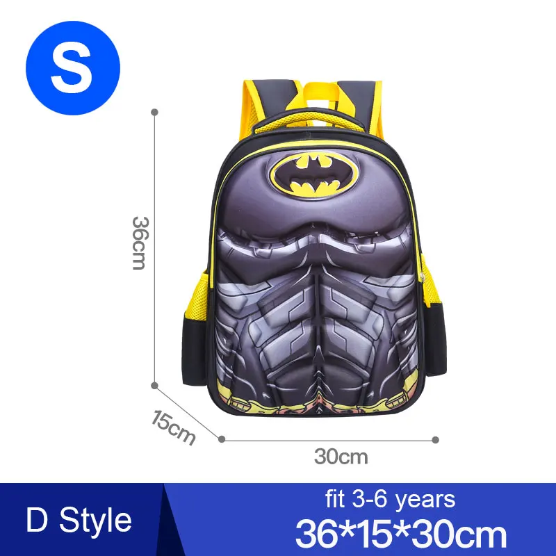 Комикс Супермен Бэтмен Спайдермен мальчик девочка дети наклейки для детского сада, комнаты Школьная Сумка-Рюкзак Школьные сумки Дети студенческий рюкзак - Цвет: Gary S Batman