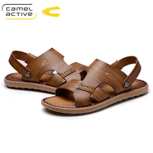 Camel Active летние туфли-лодочки из натуральной из воловьей кожи, для мужчин обувь для Для мужчин взрослых дышащая Нескользящая износостойкая пляжные защитная обувь для тяжелой промышленности