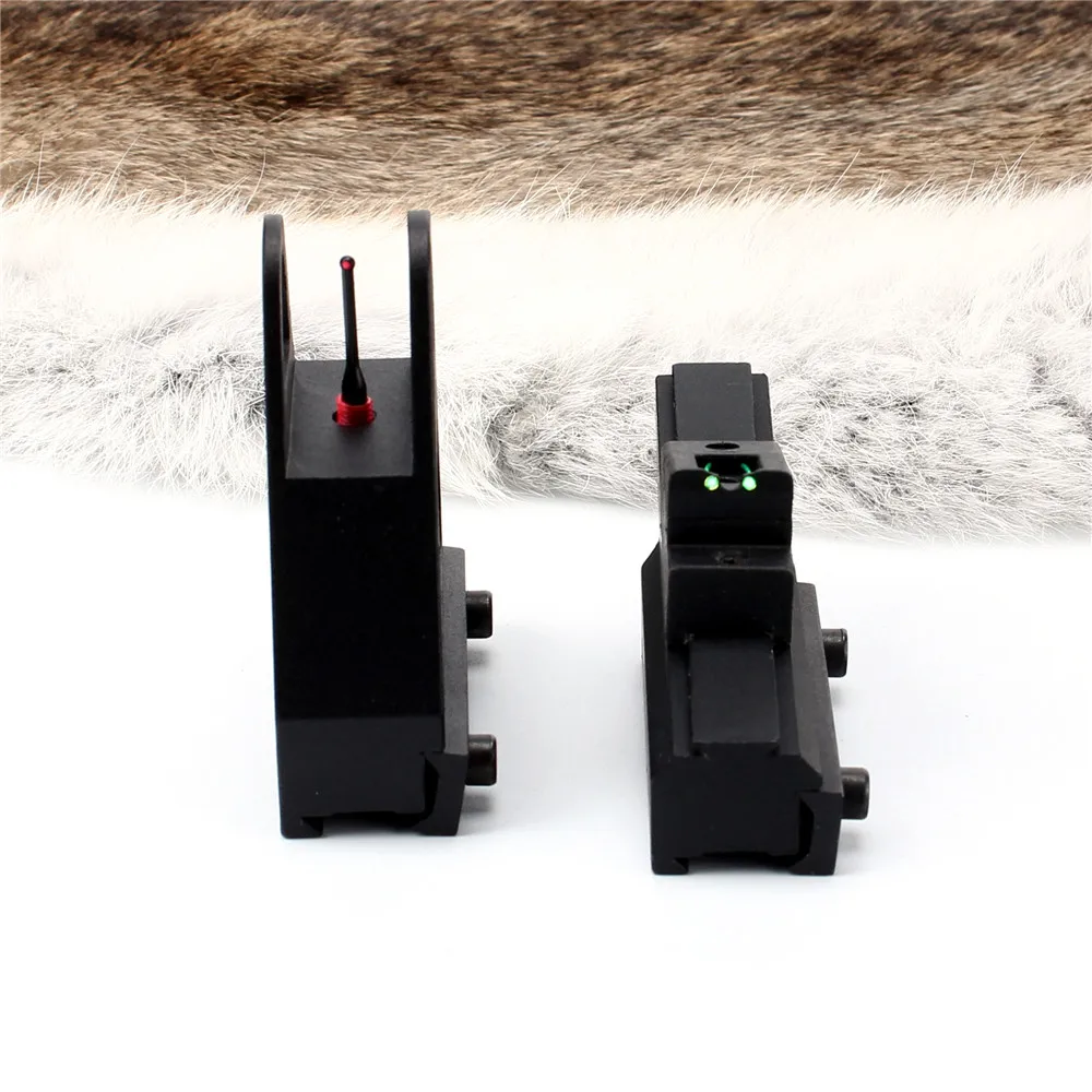 Rifle CZ 452 453 455 511 511 512 513 Adjustable Front Rear Sights for Dovetail 3/8 Inch 11mm Rail Mount Iron Sight Set