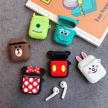 

Cartoon Wireless Bluetooth Earphone Case For Apple AirPods Silicone Charging Headphones Cases For Airpods Protective Cover