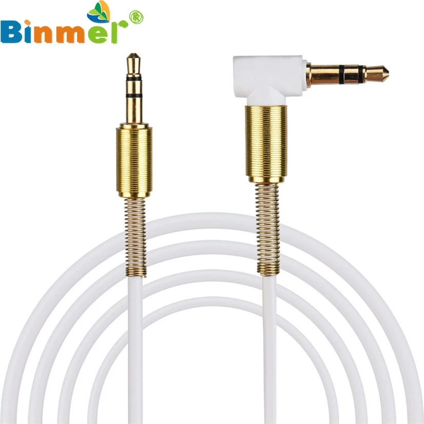 

Factory Price Binmer 3.5mm Jack Audio Cable Male To Male 90 Degree Right Angle Aux Cable Drop Shipping J10T Good Quality