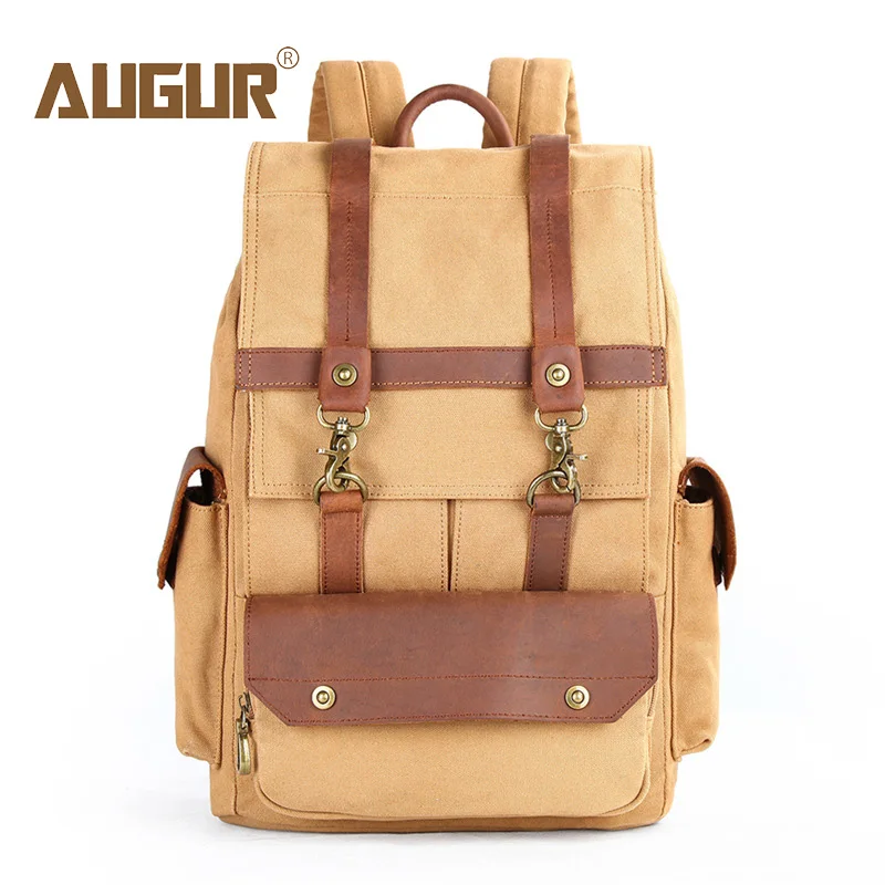 

Augur 2019 New Men Backpack Canvas Backpack Bags College Student Book Bag Casual Travel Backpacks Women Rucksacks Mochila Male