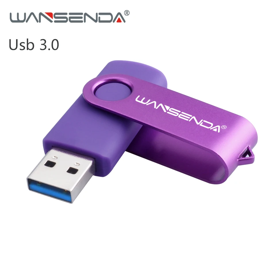 High Speed WANSENDA metal Usb flash drive Rotating pendrive Usb 3.0