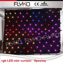 3x4m LED star curtain for wedding backdrop background