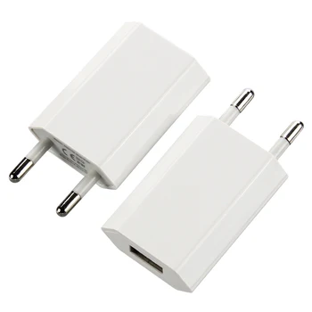 

100pcs/lot EU Wall Charger USB Plug 5V 1A AC White Micro USB Power Adapter For Iphone X 8 7 5 6 Onplus Xiaomi Samsung HTC LG