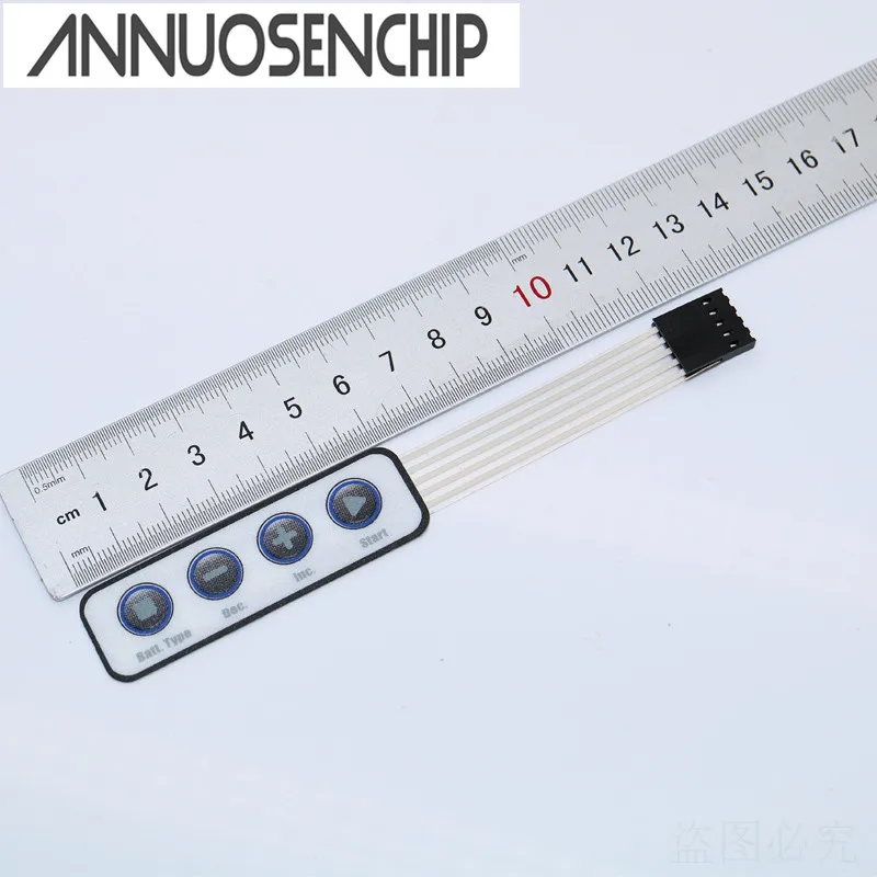 1x4 4 ключ матричный массив мембранный переключатель клавиатура 1*4 матричный массив клавиши дисплей переключатель панель управления Клавиатура DIY Ключ Матрица