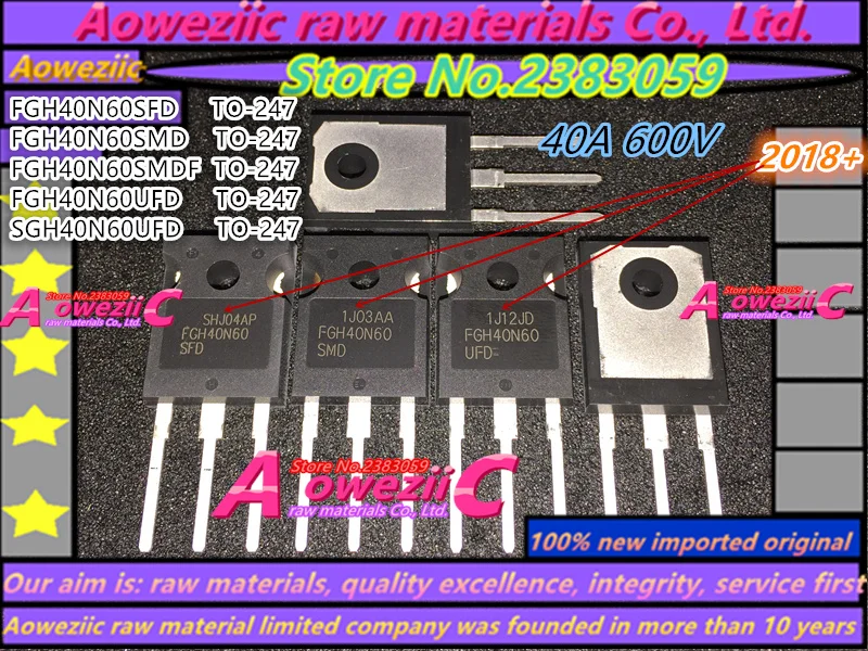 Aoweziic новая импортная оригинальная FGH40N60 FGH40N60SMD FGH40N60SMDF FGH40N60SFD FGH40N60UFD SGH40N60UFD G40N60 транзистор