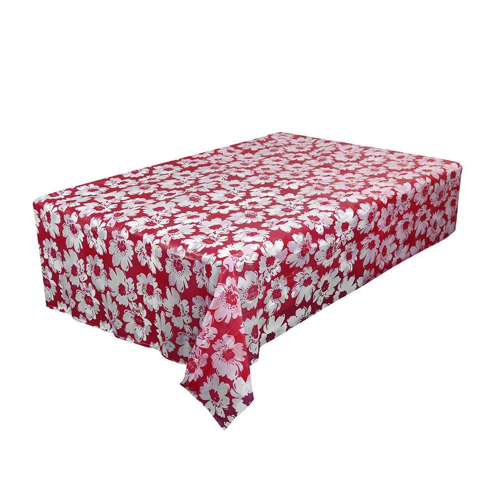 Table Cloth Disposable Waterproof Oilproof Plastic PEVA Tablecovers