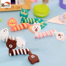 CUSHAWFAMILY fashion strip Cartoon animal bobbin winder ear mechanism storage line hub multi function Cables to