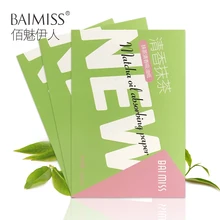 Baimiss Matcha абсорбирующая бумага для лица 300 ppcs инструмент для контроля масла глубокий очиститель средство для устранения черных точек лечение акне уход за лицом 3 упаковки
