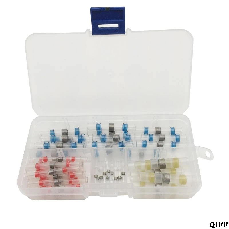 

150pcs Solder Seal Wire Connectors Kit, Heat Shrink Butt Connectors, Waterproof and Insulated Electrical Wire Terminals