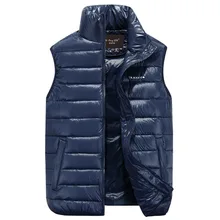 Осень-зима Для мужчин молнии Тонкий Подпушка Вязаные Жилеты для женщин Мужской Стенд воротник плюс Размеры Подпушка жилеты Куртки без рукавов M-4XL w135