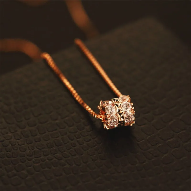 

CX-Shirling Shiny Zircon Pendant Chain Necklace Brand Design Color Keeping Top Quality Short Necklaces Female Jewelry Gifts