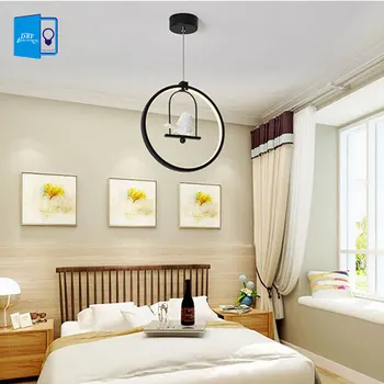 

[DBF]3 Colors Adjustable Nordic American Country Style Creative Bird LED Pendant Light Bedroom Living room AC110/220V Home Decor