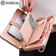 Luxury font b Women b font font b Wallet b font Phone Bag Leather Case For