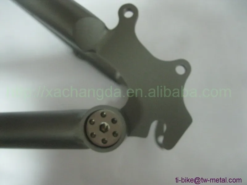 Top Titanium Sand Blasting Full Suspension Bike Frame Custom Titanium Suspension Bicycle Frames XACD Titanium Bike Frame Suspension 5