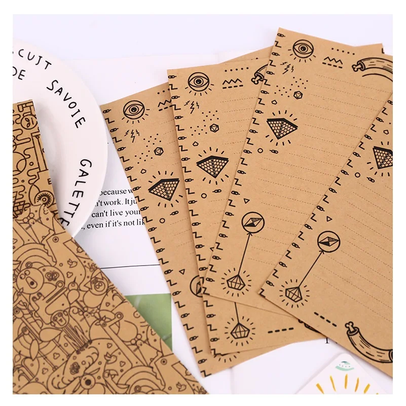 Конверты 12 шт./компл. 4 конверта + 8 конвертов в форме лабиринта|sobre papel|letter paper setsets