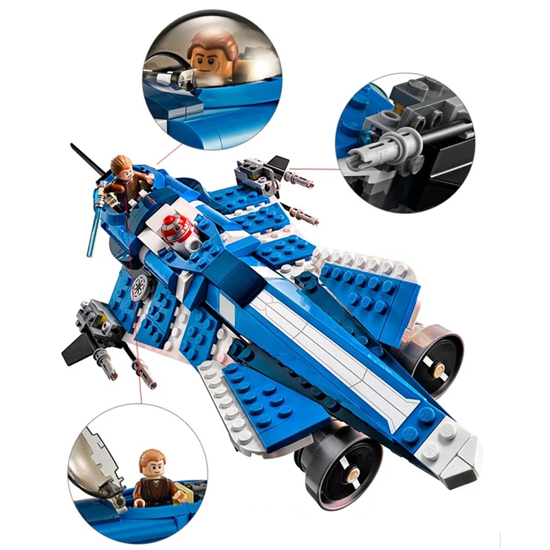 

Anakin's Custom Jedi 75087 Building Block Figure Educational Toys for Children Compatible with Legopinly Star Wars