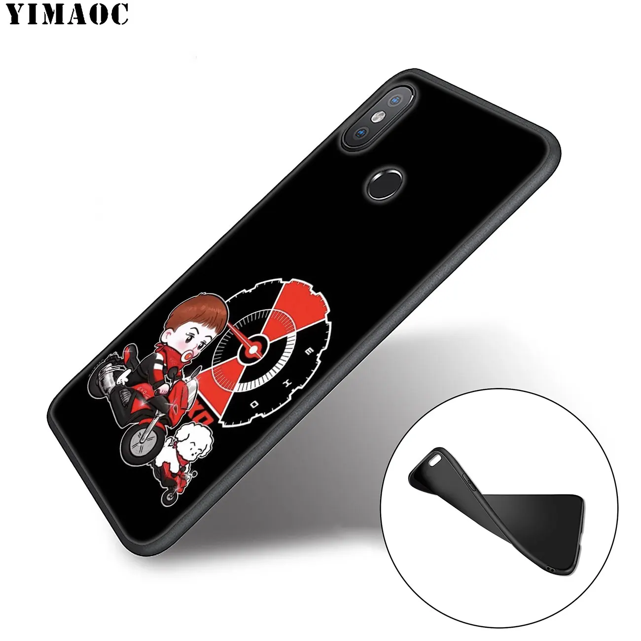 Мягкий силиконовый чехол YIMAOC EXO 5 для Xiaomi Redmi K30 K20 Note 8 8T 7 6 Pro Mi|Бамперы| |