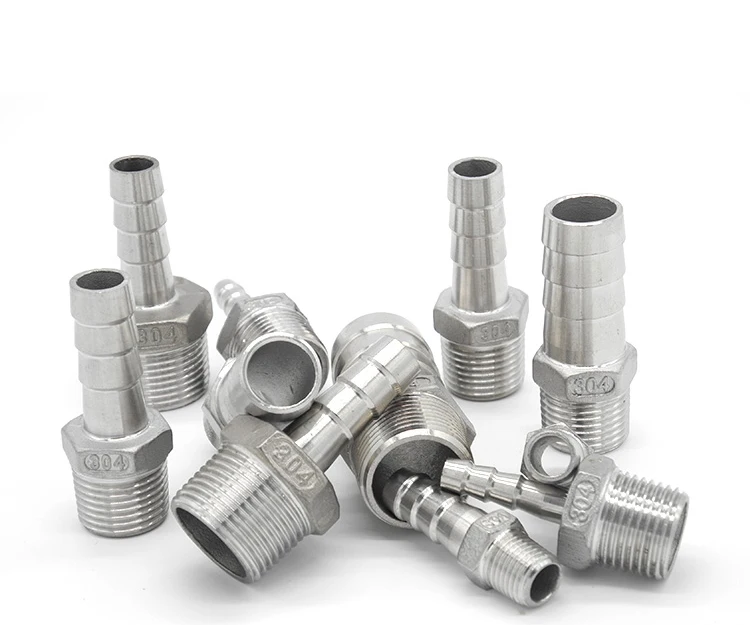 

2Pcs 6mm Hose Barb Tail To G1/4"PT BSP Male Thread Straight Barbed Connector Joint Copper Pipe Fitting Coupler Adapter