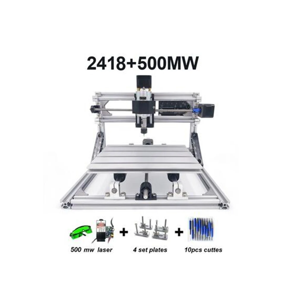 CNC2418 с ER11 гравировальный станок с ЧПУ лазерная гравировка Pcb ПВХ diy мини фрезерный станок деревообрабатывающий маршрутизатор с ЧПУ 2418 лучшие передовые игрушки