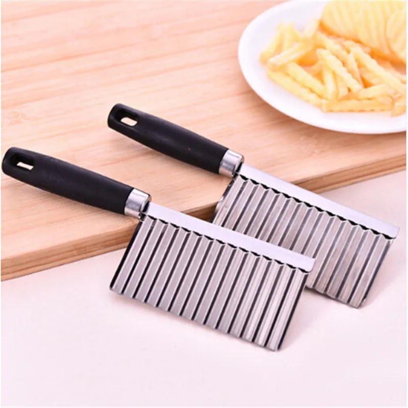 

1Pc Plastic Grater Multi-function Kitchen Cooking Tool Stainless Steel Vegetable Fruit Wavy Cutter Potato Cucumber Carrot Waves