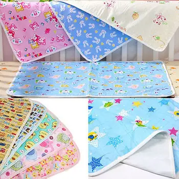 

Waterproof Urine Mat Cotton Soft Nappies Cover Pad Cloth For Baby Newborn Infant Baby Bedding Sheets Pink Yellow Blue