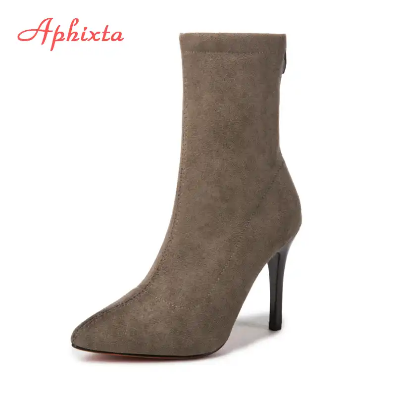 Aphixta kobiety elastyczne skarpety buty Patchwork kobiety Jady Rose czarne kobiety skarpety buty rozciągliwa tkanina