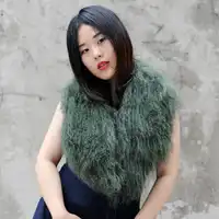 Free Shipping CX-A-52U Women Winter Collar Super Womens Wholesale Real Mongolian Lamb Fur Collar Scarf